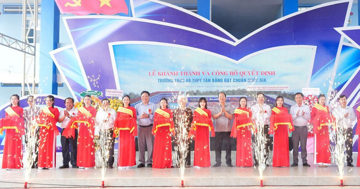 Cà Mau: Khánh thành Trường THCS - THPT Tân Bằng trước thềm năm học mới