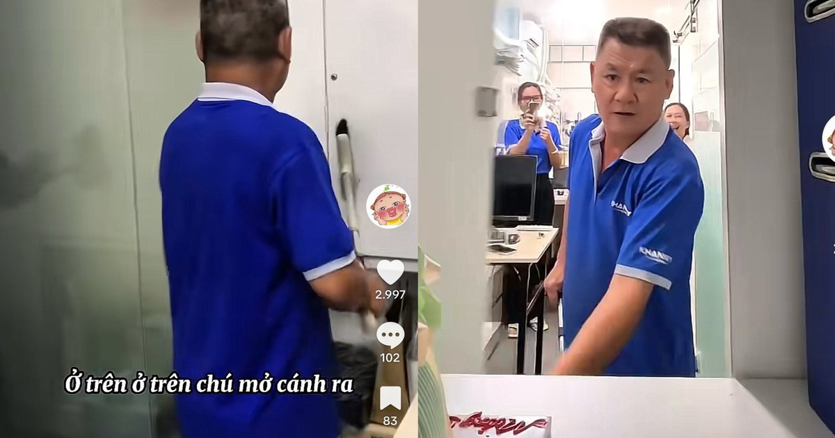 Lan tỏa tr&ecirc;n mạng x&atilde; hội: Tiệc sinh nhật đặc biệt của ch&uacute; bảo vệ