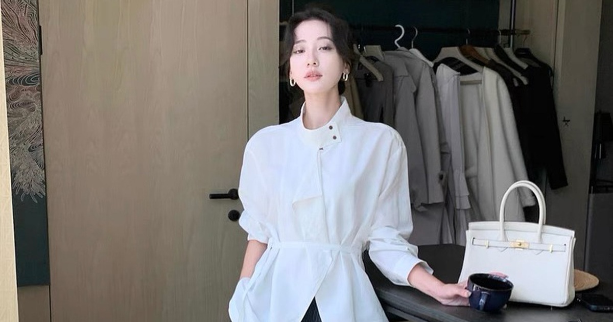 Áo sơ mi chiết eo là 'chìa khóa' cho vẻ ngoài thon gọn