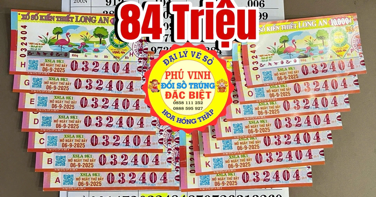 Xổ số miền Nam ng&agrave;y 6 th&aacute;ng 9: Vừa xuất hiện 14 tờ tr&uacute;ng đ&agrave;i Long An