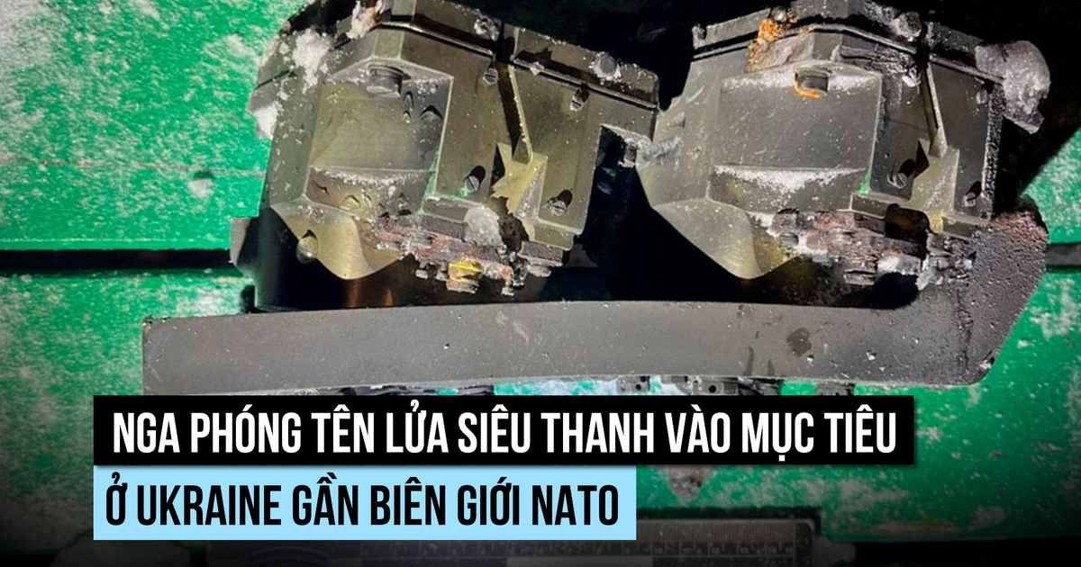 Xem mảnh tên lửa Oreshnik Nga bắn vào tỉnh Ukraine giáp thành viên NATO