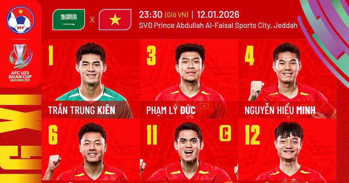 U.23 Việt Nam thay nửa đội hình đấu Ả Rập Xê Út: HLV Kim  gây sốc, Lê Viktor đá chính