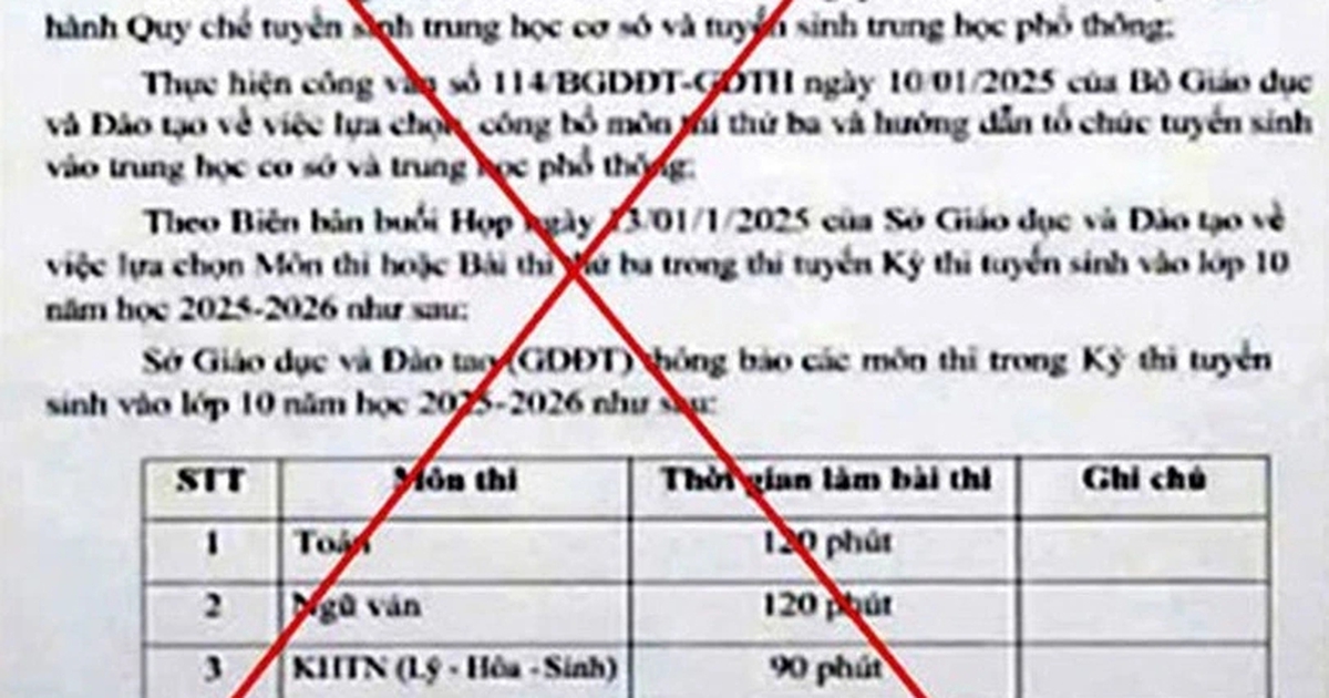 Xác minh, xử lý nguồn phát tán văn bản giả mạo Sở GD-ĐT Hà Tĩnh