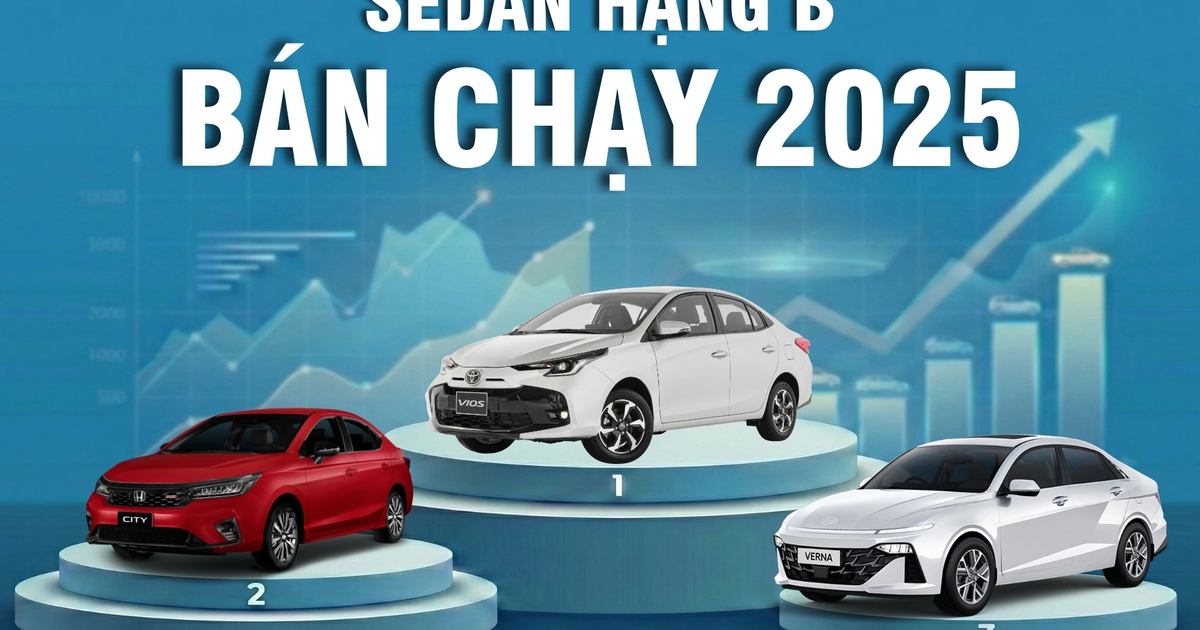 Sedan hạng B năm 2025: Doanh số lao dốc, Hyundai Accent mất sức hút