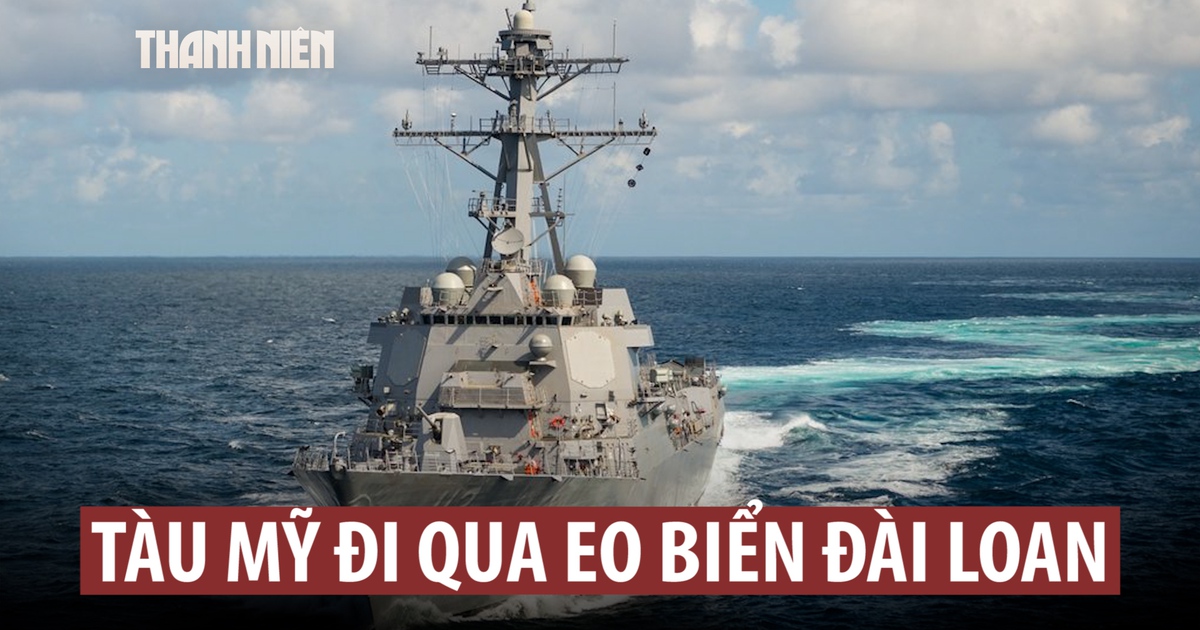 Trung Quốc theo dõi tàu hải quân Mỹ qua eo biển Đài Loan lần đầu trong năm 2026