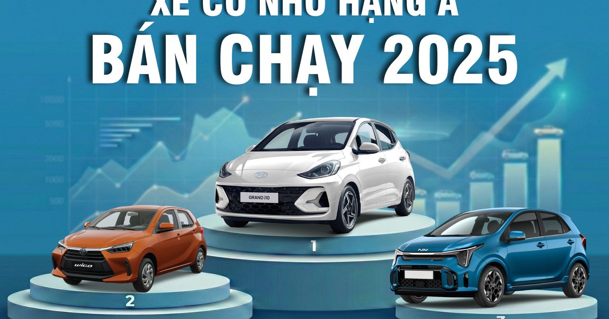 Xe cỡ nhỏ hạng A năm 2025: Doanh số giảm mạnh, Hyundai i10 dẫn đầu phân khúc