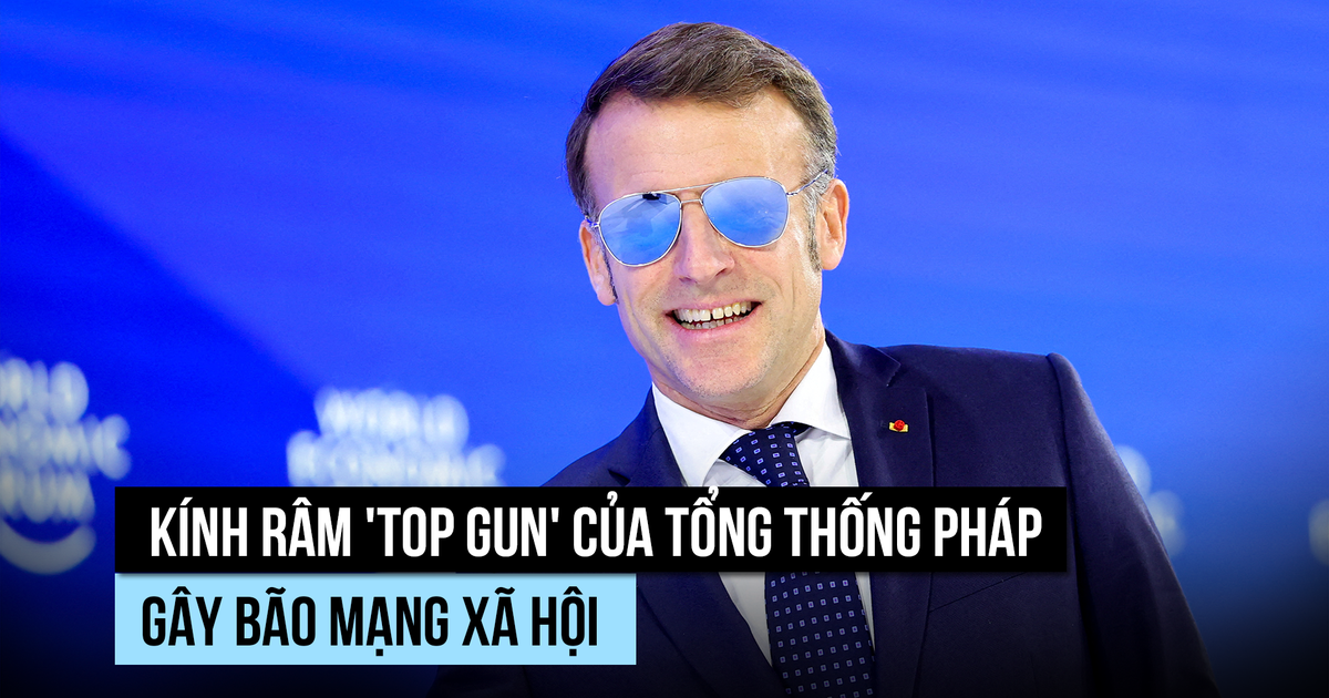 Ông Macron gây bão với kính râm, ông Trump châm chọc