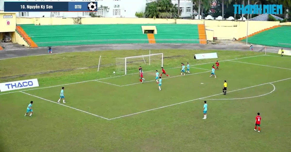 Highlight ĐH Duy Tân (DTU) 5-2 Trường CĐ Phương Đông Đà Nẵng (CDPD): ‘Bữa tiệc’ bàn thắng ngày chia tay