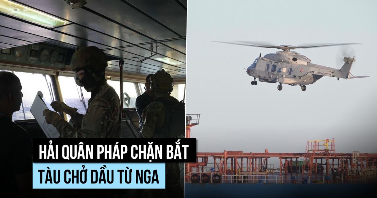 Pháp chặn tàu chở dầu nghi thuộc 'hạm đội ngầm' của Nga