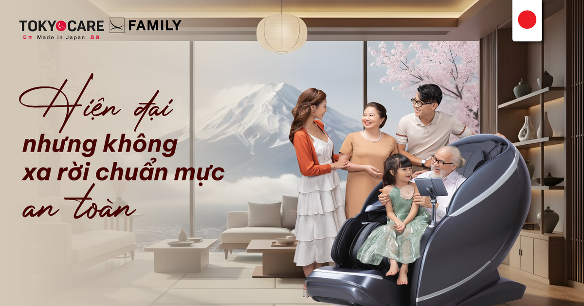 Ghế Massage sản xuất tại Nhật: Hiện đại nhưng không đánh đổi giá trị cốt lõi