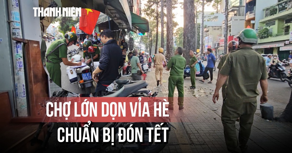 Chợ Lớn dọn lại vỉa hè: Trả lối đi cho người dân, giữ an toàn đô thị
