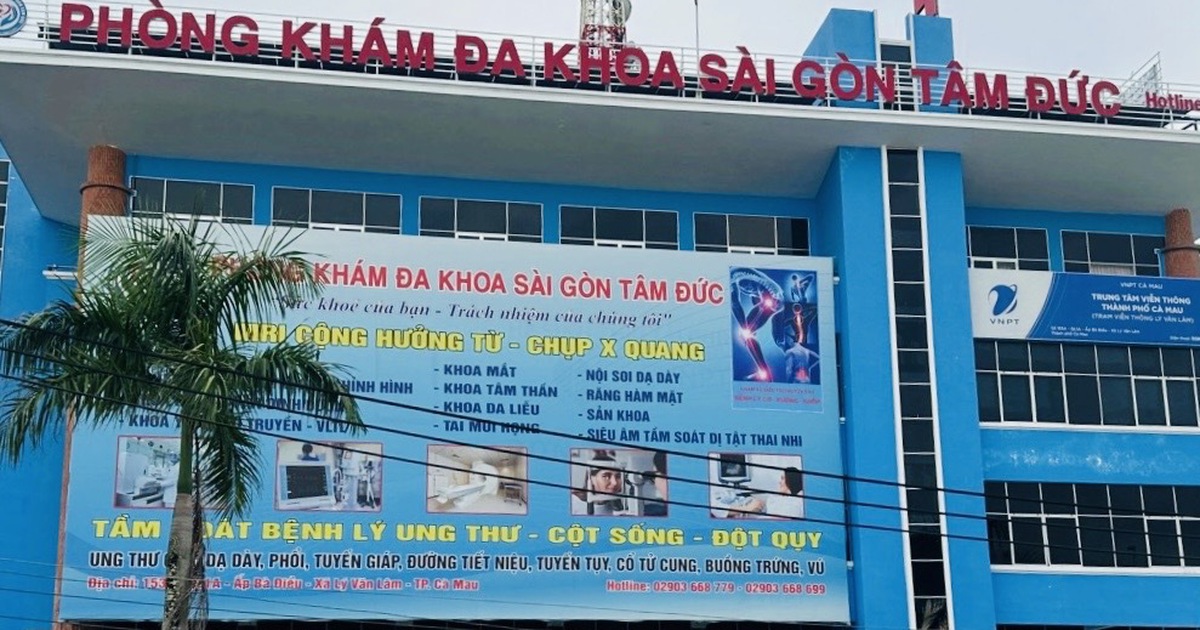 BHXH Cà Mau chuyển hồ sơ Phòng khám Sài Gòn Tâm Đức sang công an