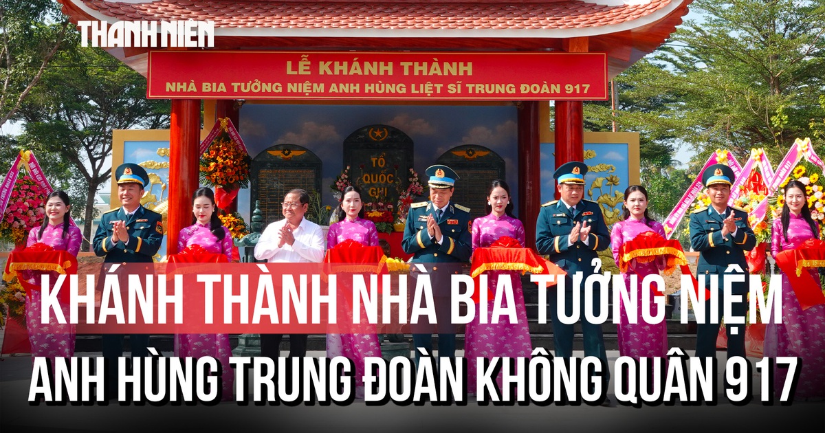 Khánh thành nhà bia tưởng niệm các anh hùng liệt sĩ Trung đoàn Không quân 917