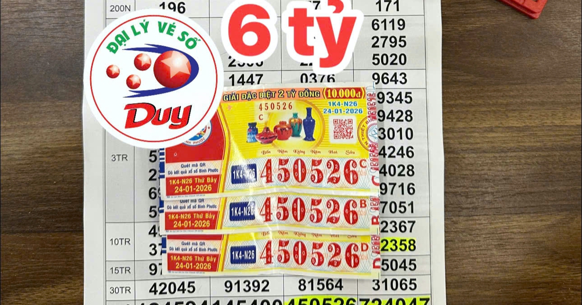 Trúng 6 tỉ đồng xổ số miền Nam, 4 anh em đi lãnh tiền trong đêm