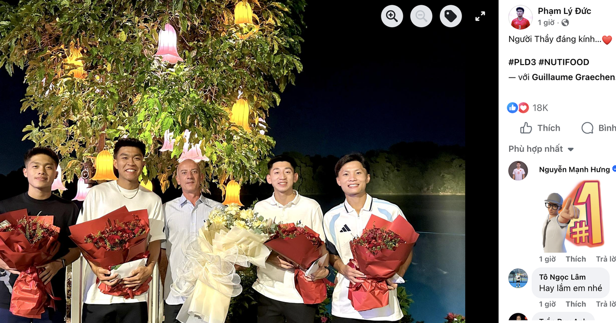 Dàn người hùng Nutifood của U.23 Việt Nam tri ân HLV Giôm: 'Hơn cả một người thầy'