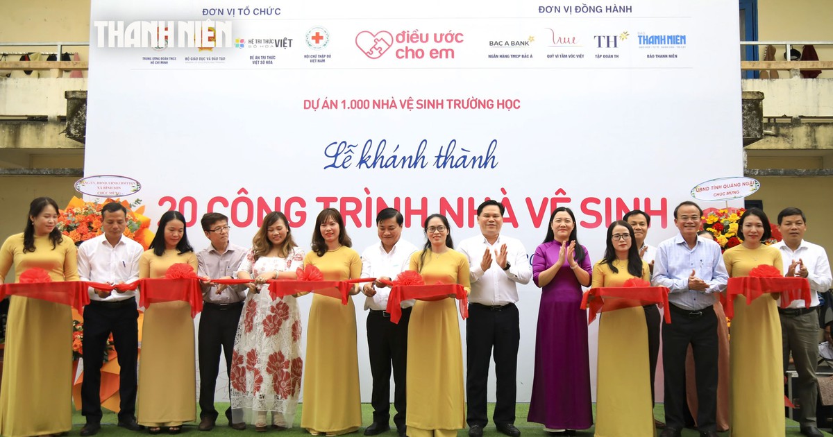 Học sinh Quảng Ngãi đón nhận niềm vui từ 20 công trình  trị giá 1,2 tỉ đồng