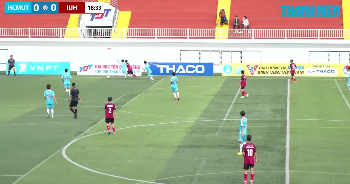 Highlight Trường ĐH Bách khoa (ĐHQG TP.HCM) 0-2 Trường ĐH Công nghiệp TP.HCM: Thắng thuyết phục