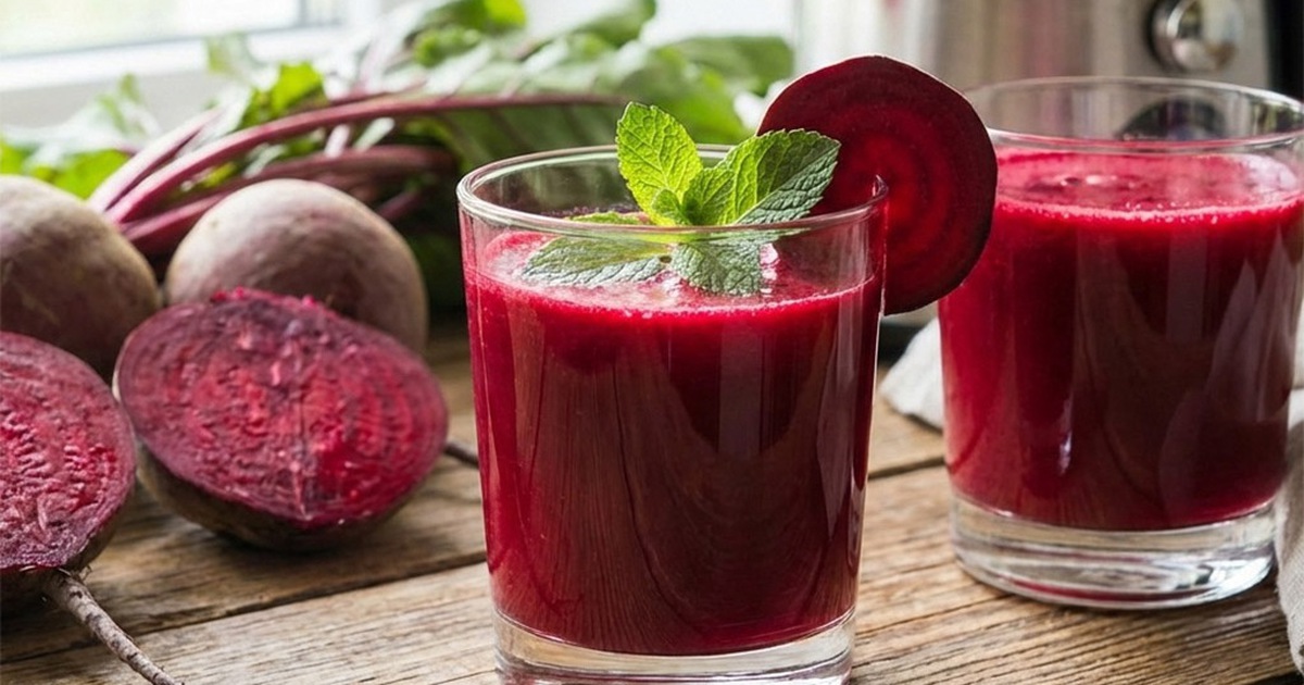 Vì sao nước ép củ dền giúp người lớn tuổi hạ huyết áp?