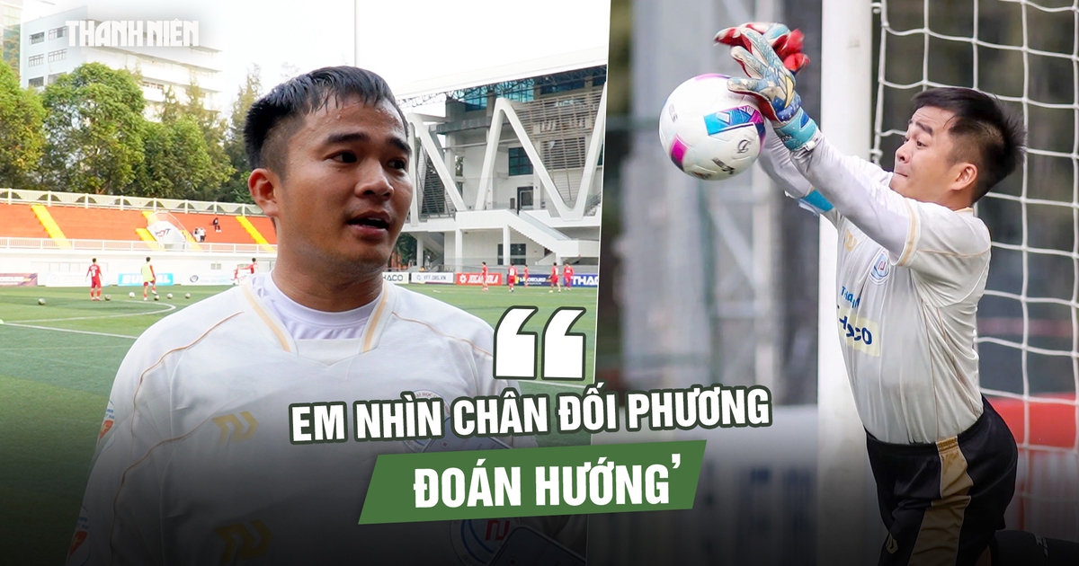 Thủ môn đỡ loạt luân lưu đưa ĐH Quy Nhơn vào VCK: ‘Em nhìn chân đối phương đoán hướng’