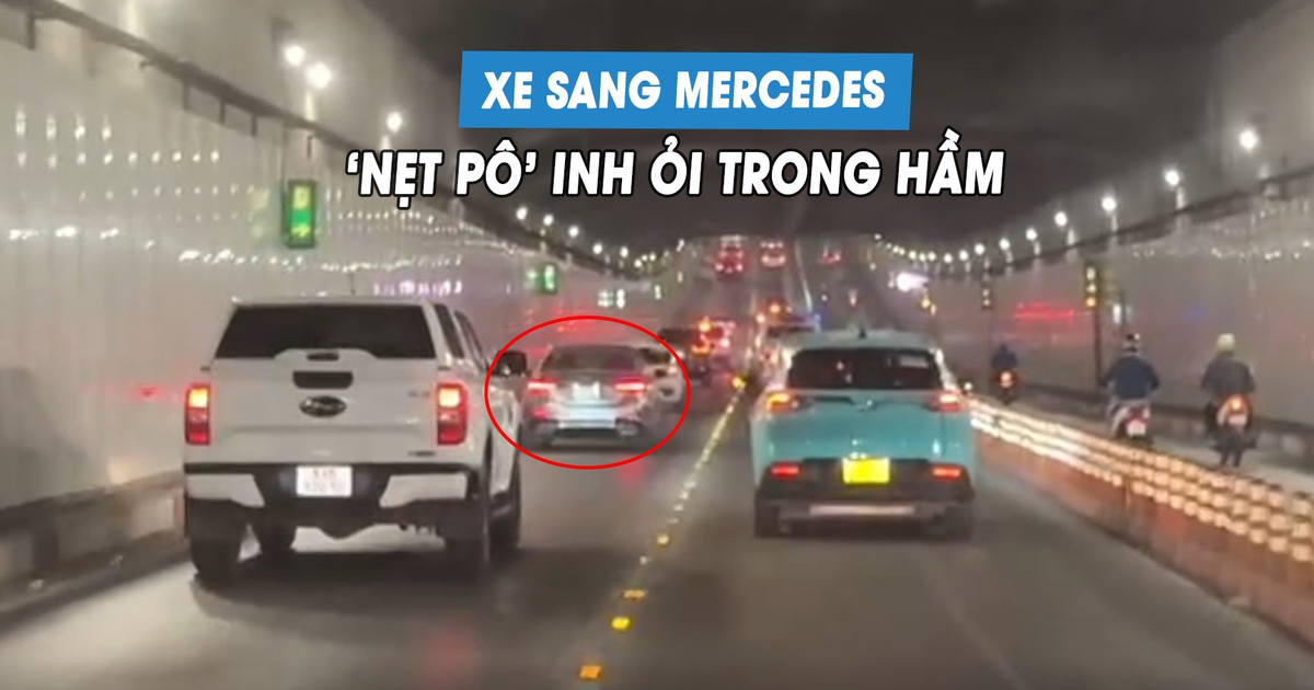 Xe sang Mercedes liên tục 'nẹt pô' trong đường hầm, đề nghị phạt nghiêm tài xế