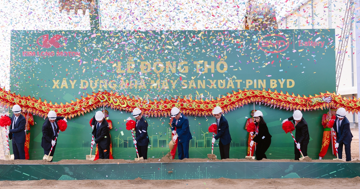 Kim Long Motor hợp tác BYD Battery, động thổ nhà máy pin 130 triệu USD tại Huế