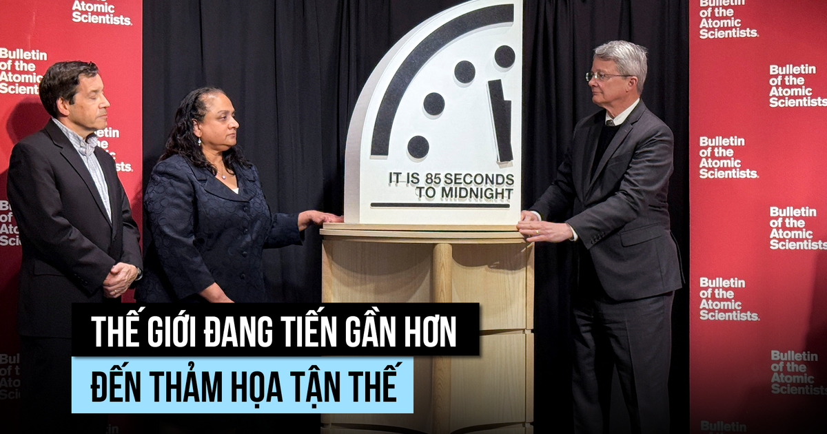 Đồng hồ tận thế đến sát thời khắc thảm họa của thế giới