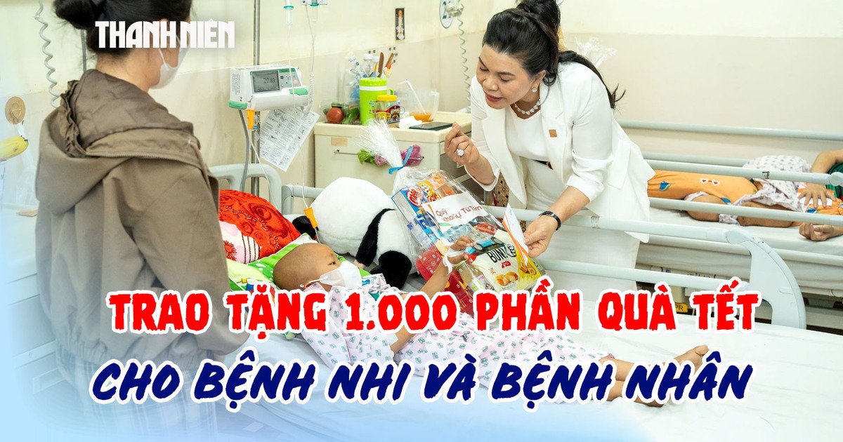 Trao tặng 1.000 phần quà tết cho bệnh nhi và bệnh nhân có hoàn cảnh khó khăn