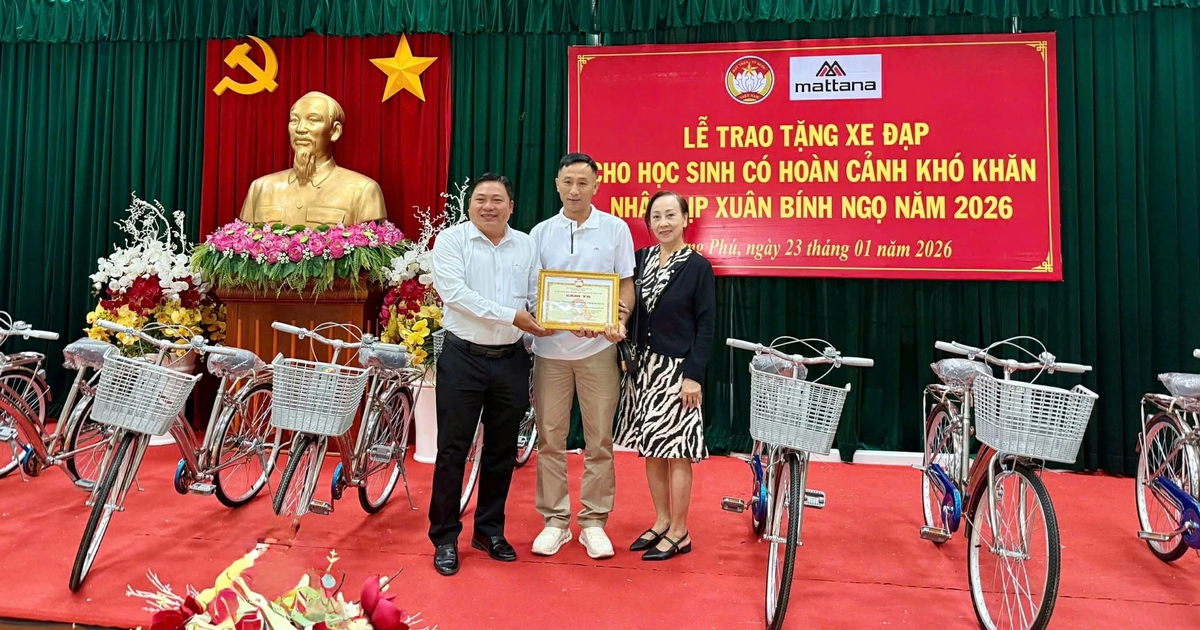 Giải pickleball từ thiện Mattana trao tặng 500 xe đạp đến học sinh khó khăn