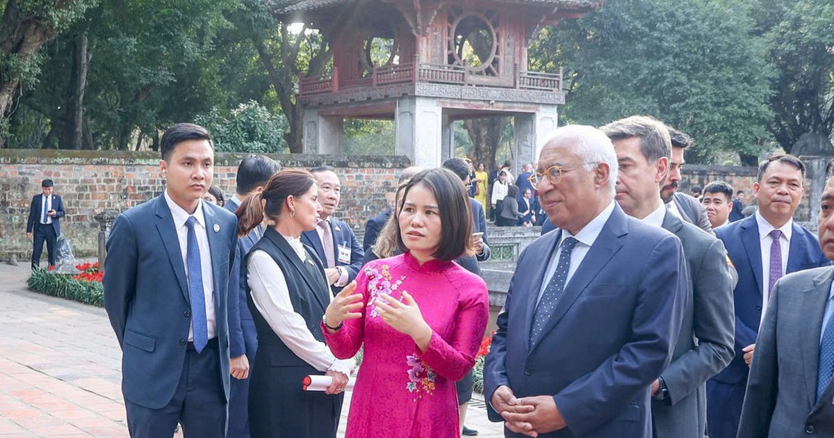 Chủ tịch Hội đồng châu Âu thăm Văn Miếu - Quốc Tử Giám