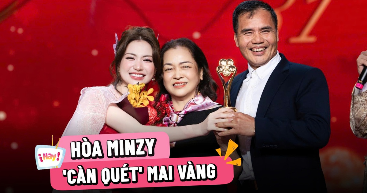 Hòa Minzy 'càn quét' giải Mai Vàng, mời cả bố mẹ lên sân khấu