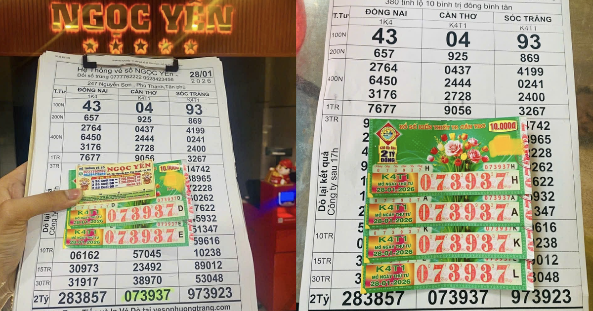 Xổ số miền Nam: Đại lý đến tận nhà đổi thưởng 12 tỉ cho khách trúng độc đắc