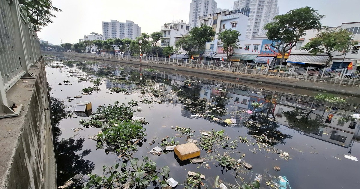 Kênh đầy rác, tắc nghẽn gây ô nhiễm