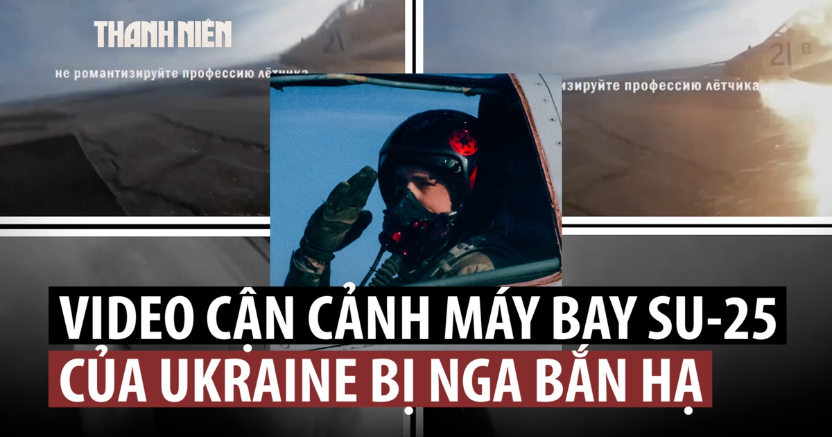 Video hiếm Su-25 Ukraine bị bắn hạ nhìn từ camera trên máy bay