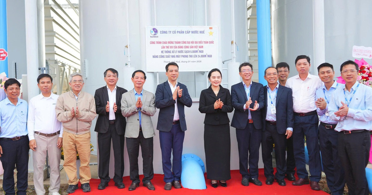 Vận hành nhà máy cấp nước sạch cho 130.000 người dân phía bắc TP.Huế