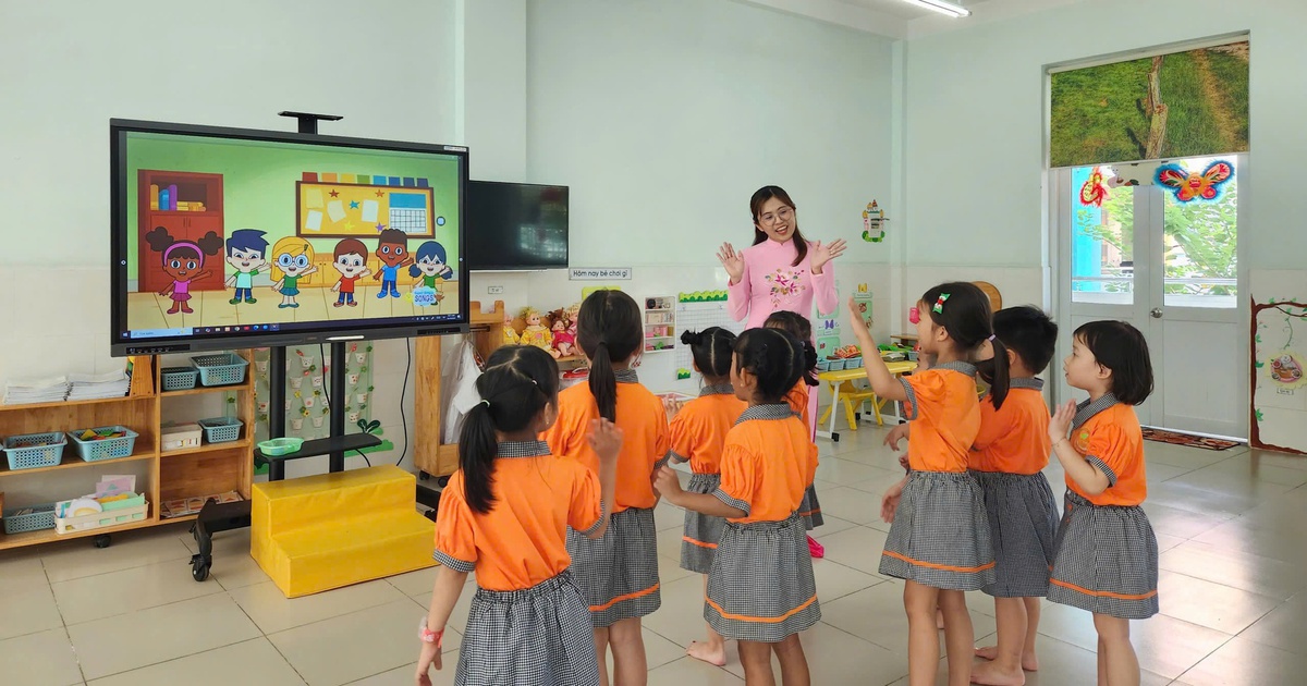 Để công bằng, hiệu quả khi dạy tiếng Anh cho trẻ mầm non