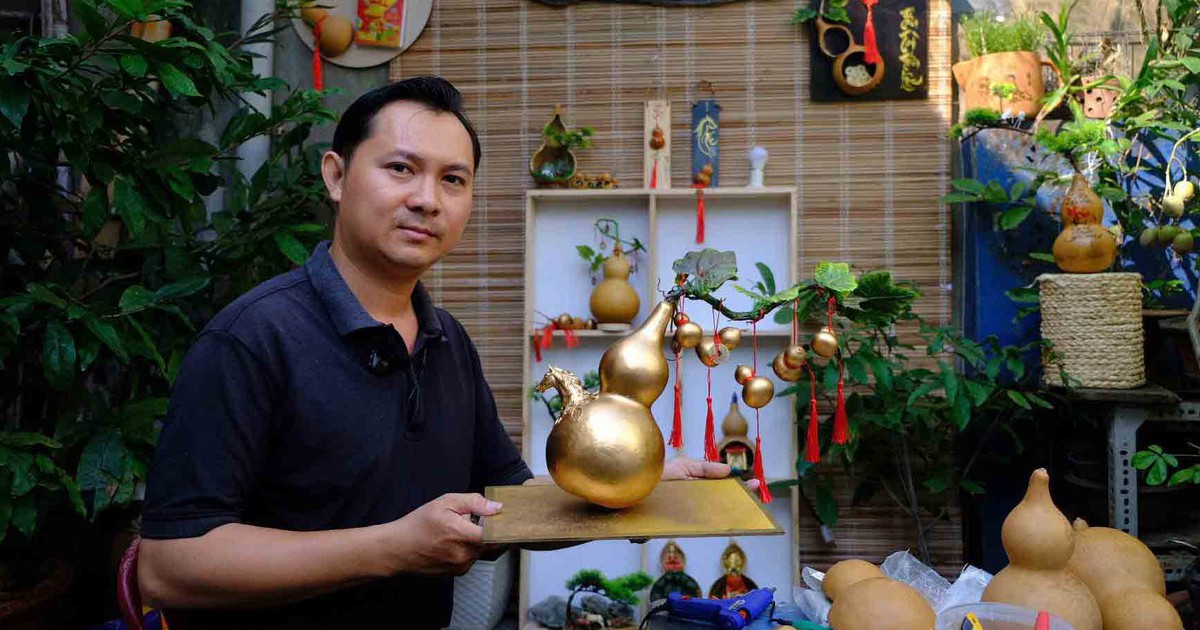 Hô biến quả bầu hồ lô thành những tác phẩm độc đáo