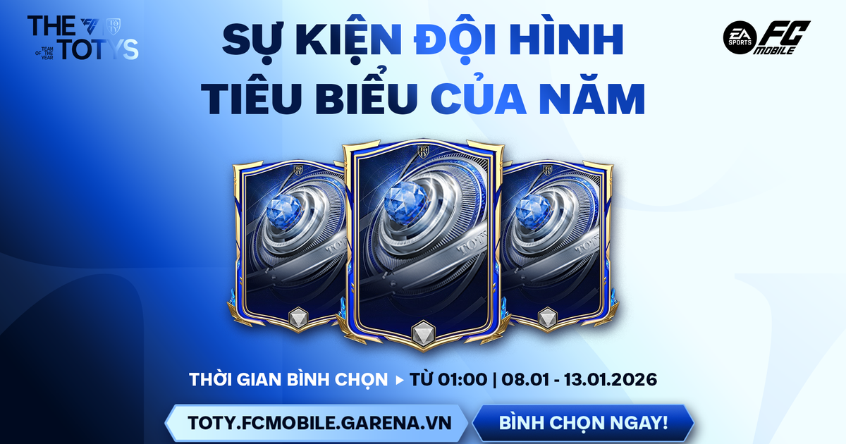 FC Mobile Việt Nam lần đầu ra mắt bình chọn Team of the Year 2026
