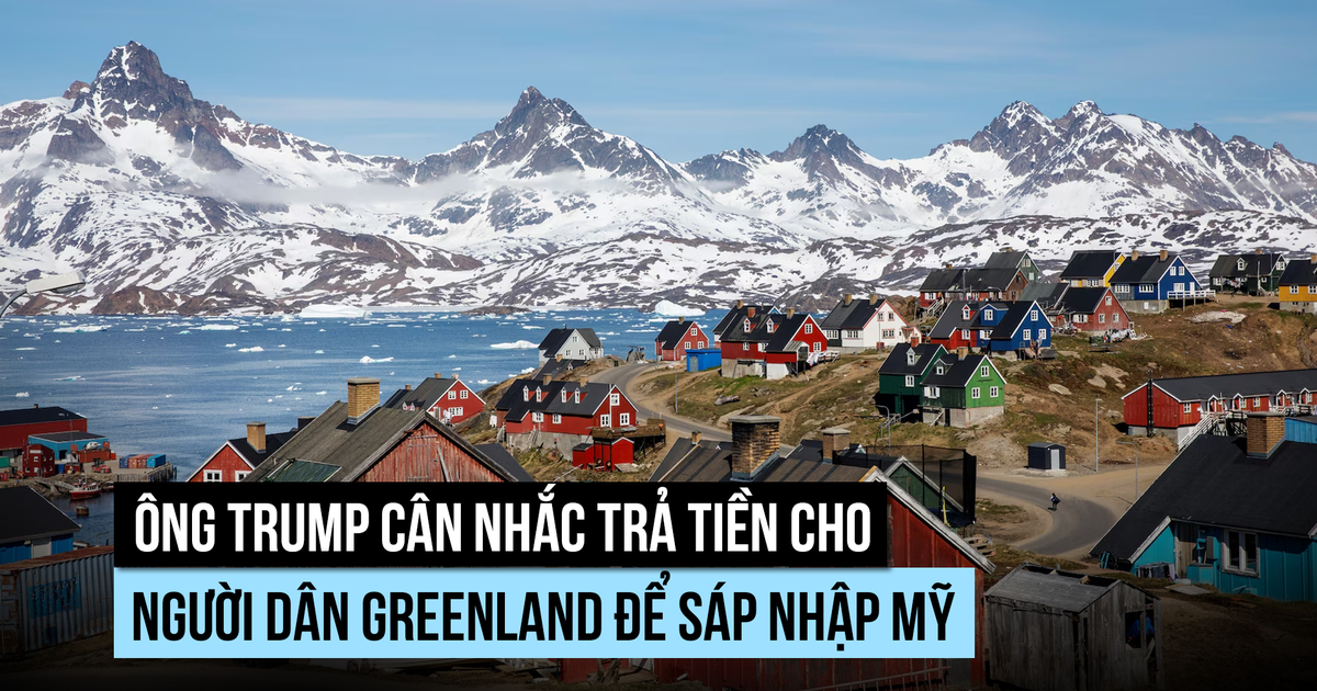 Ông Trump tính chuyện trả tiền để dân Greenland sáp nhập Mỹ