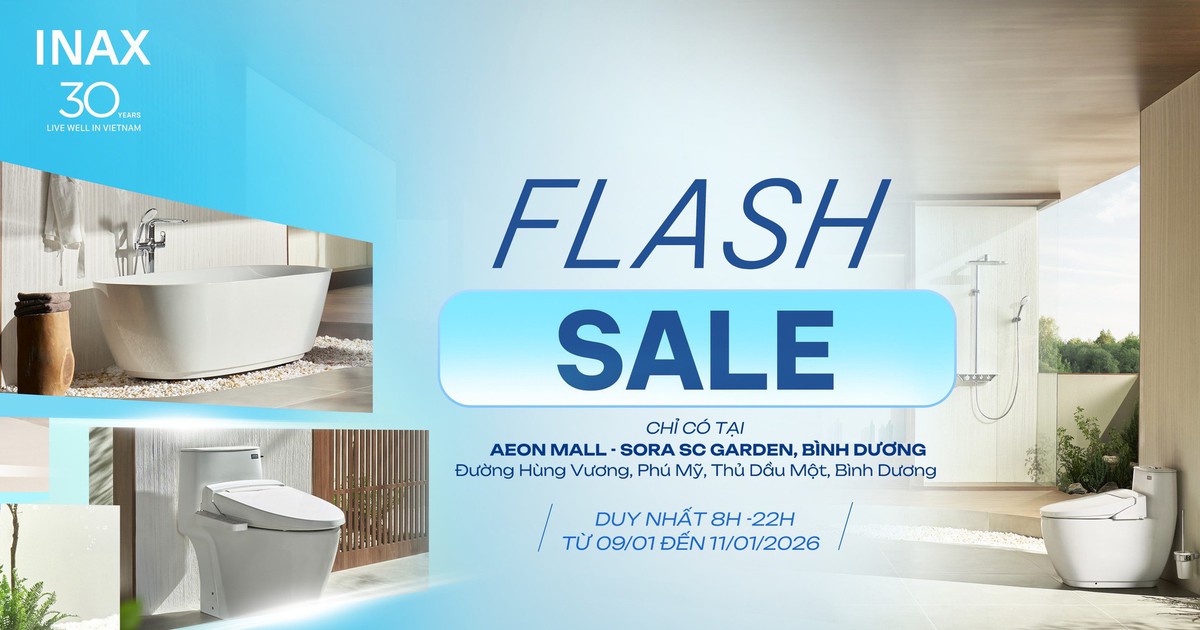 INAX kỷ niệm 30 năm tại Việt Nam với chương trình Flash Sale đặc biệt