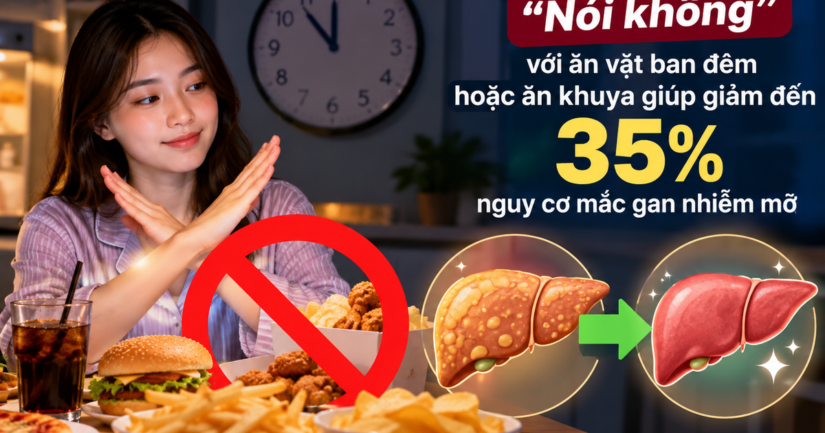 Trước khi ngủ, 'n&oacute;i kh&ocirc;ng' với th&oacute;i quen n&agrave;y gi&uacute;p giảm 35% nguy cơ gan nhiễm mỡ