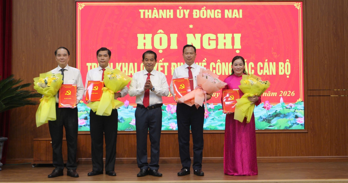 Thành ủy Đồng Nai điều động, bổ nhiệm cán bộ