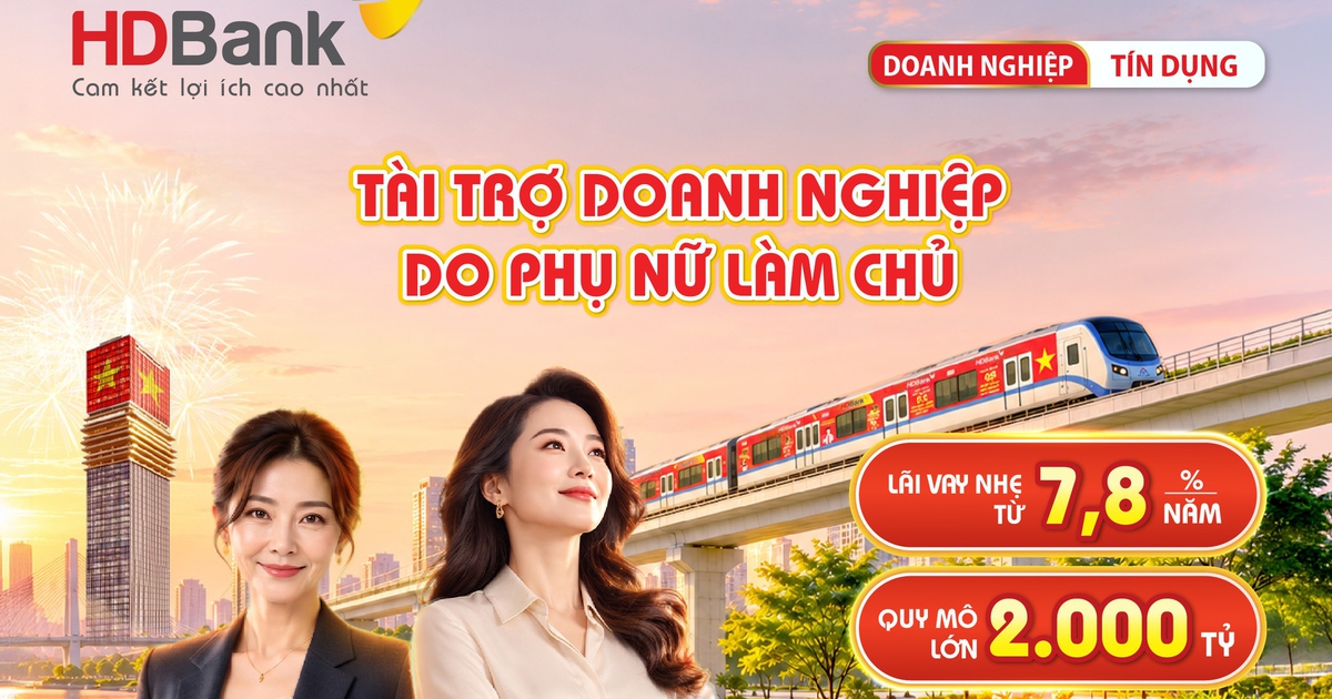 HDBank dành 2.000 tỉ đồng cho doanh nghiệp do phụ nữ làm chủ, lãi chỉ từ 7,8%/năm