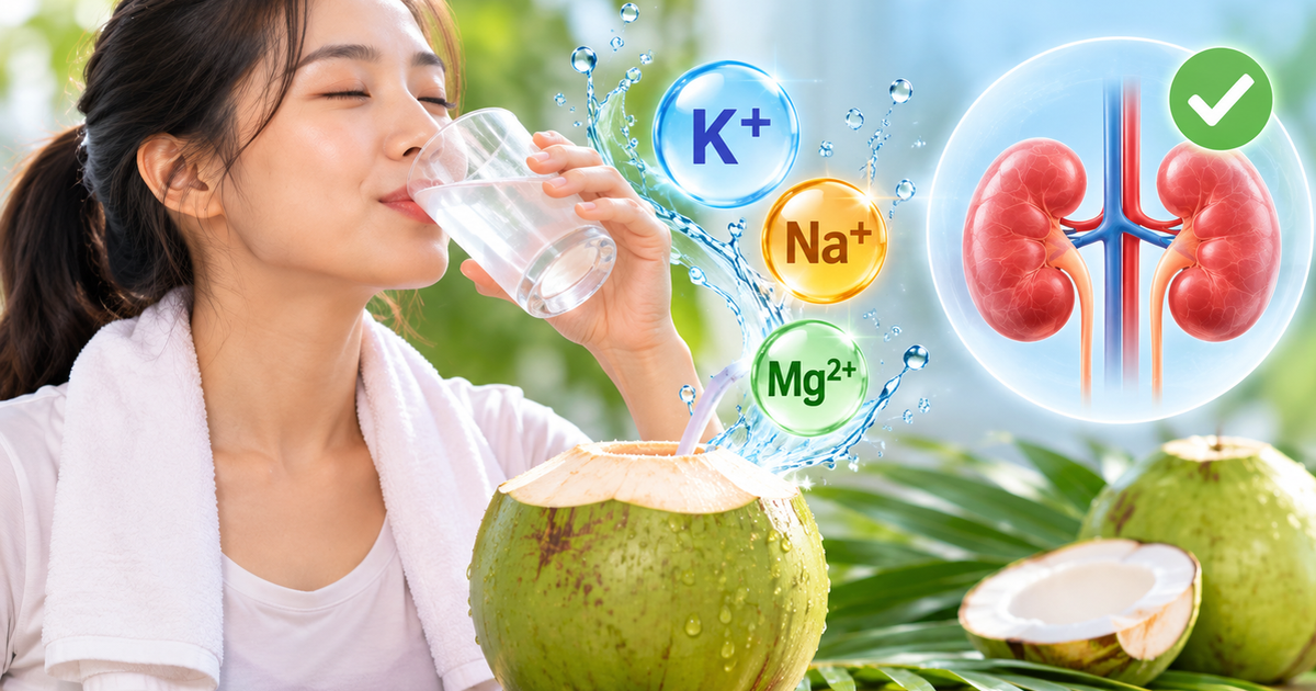 Nước dừa tốt cho sức khỏe, người bệnh thận lưu ý gì khi uống?