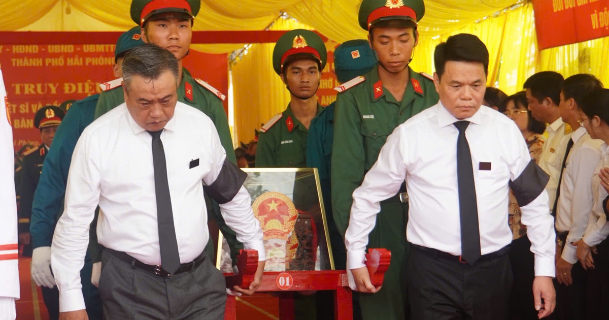 Hải Phòng an táng 56 hài cốt liệt sĩ, đồng bào tử nạn sau hơn 70 năm