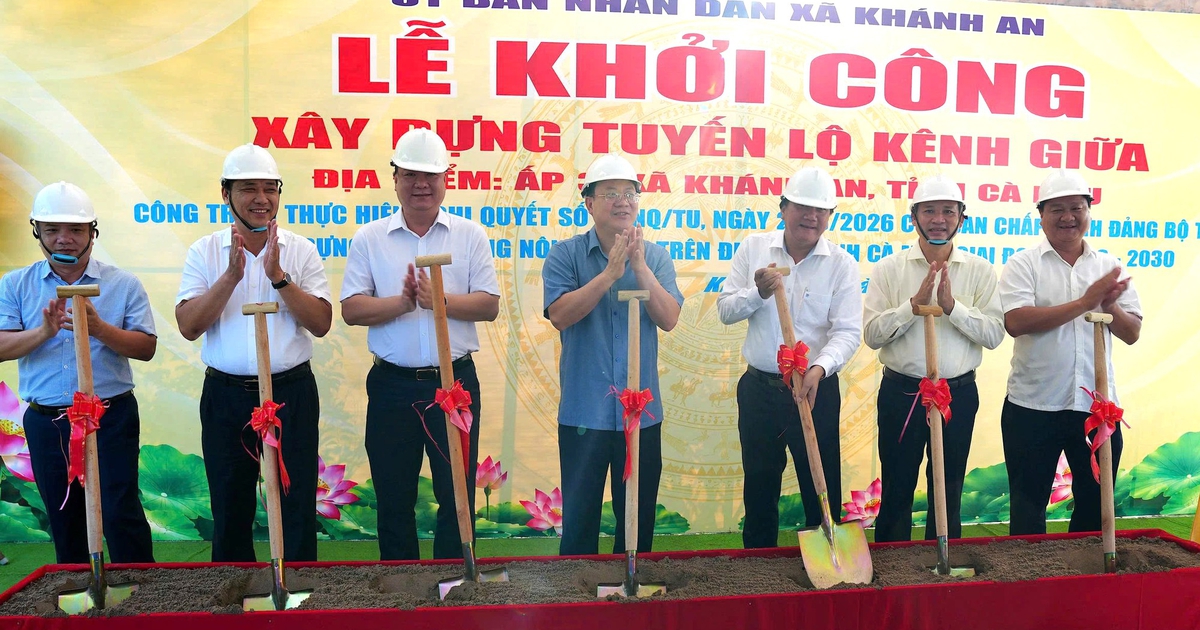 Cà Mau khởi công 22 tuyến đường giao thông nông thôn, vốn đầu tư 53,4 tỉ đồng