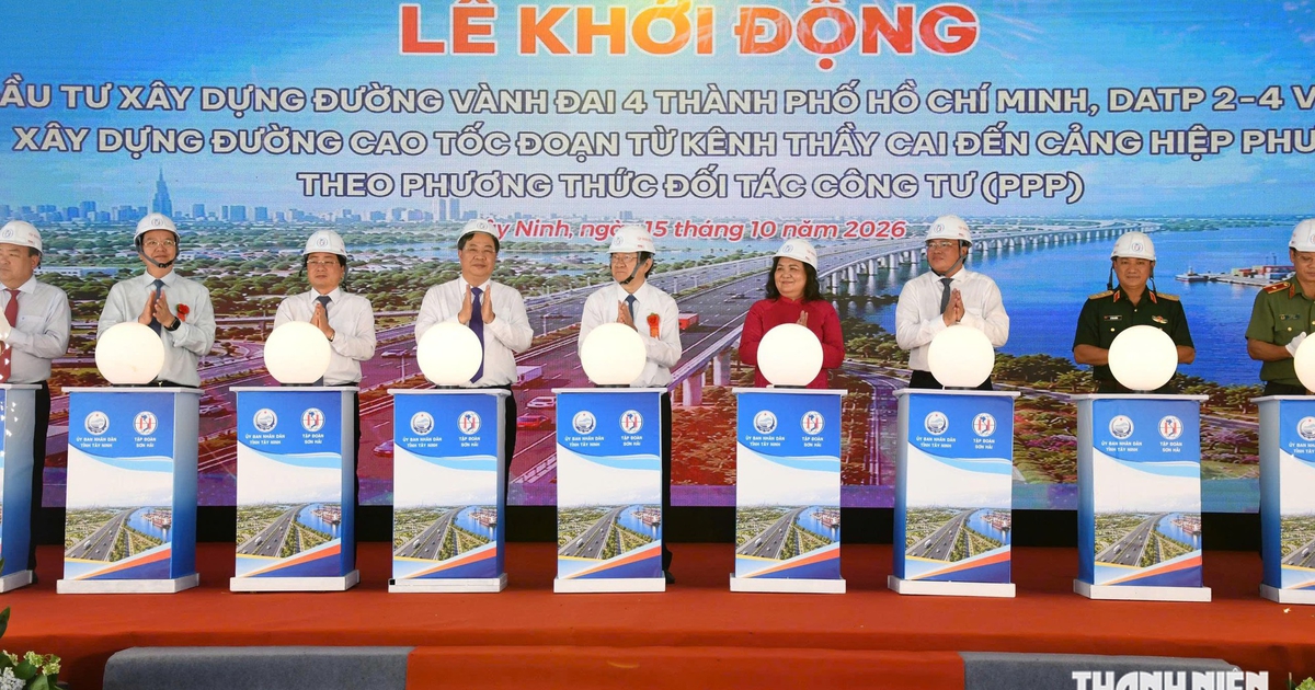 Tây Ninh khởi động Vành đai 4 TP.HCM, vốn hơn 43.000 tỉ đồng