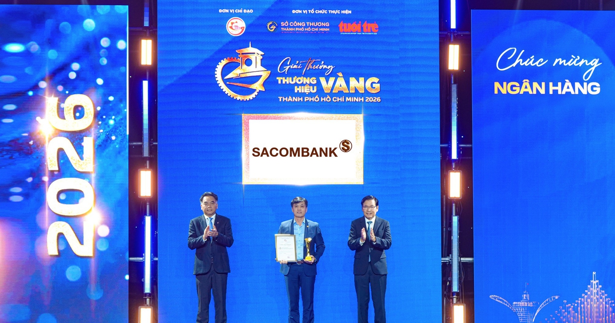 SACOMBANK 6 năm liên tiếp được vinh danh ‘Thương hiệu Vàng TP.HCM’