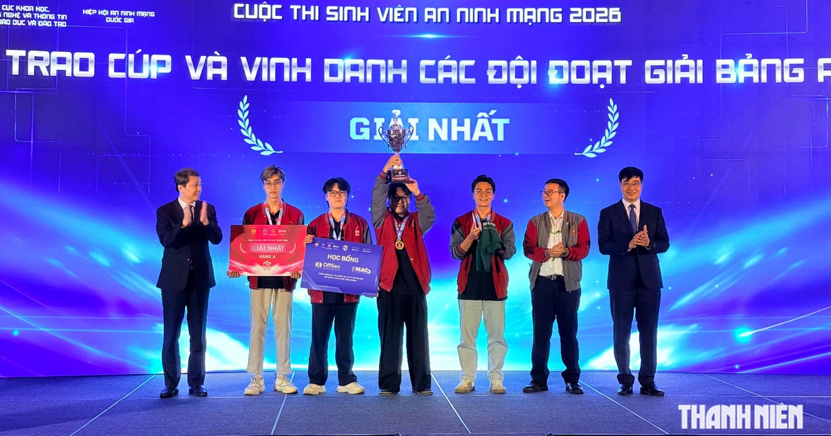 Học viện Công nghệ Bưu chính Viễn thông vô địch cuộc thi Sinh viên An ninh mạng 2026
