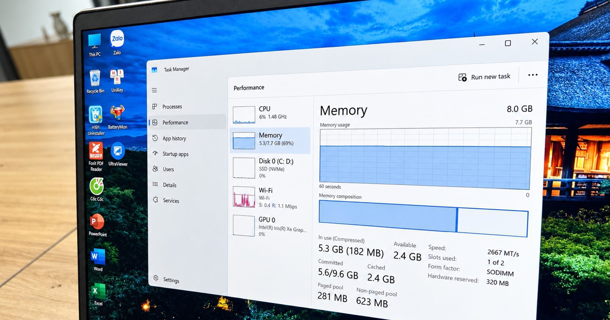 Microsoft giúp máy tính 8 GB RAM chạy mượt Windows 11