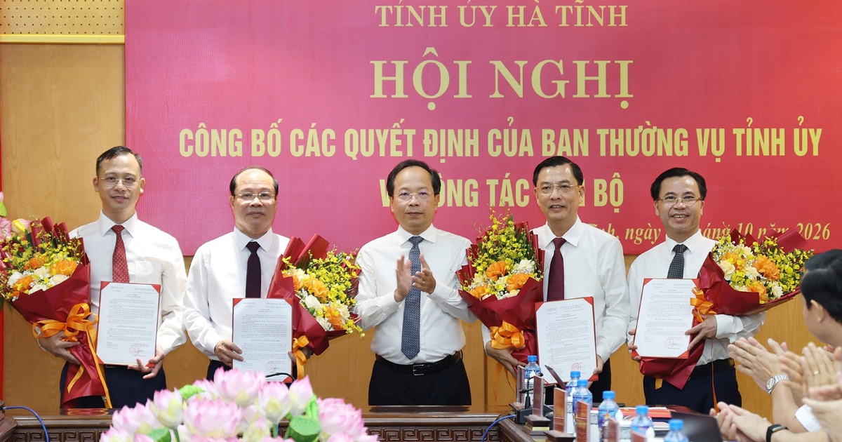 Hà Tĩnh điều động, luân chuyển, bổ nhiệm 10 cán bộ chủ chốt